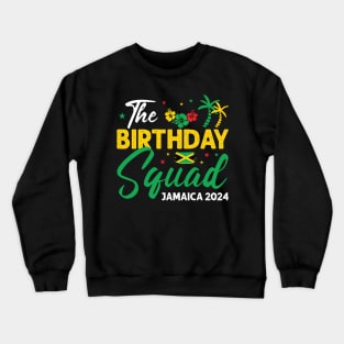 Jamaica Squad Vacation Jamaica Bday Queen Gift For Men Women Crewneck Sweatshirt